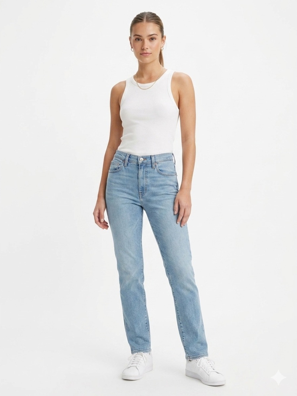 Levi’s 505 Straight Jeans Women’s Size 6 W28 L32 Light Wash Denim